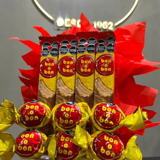 Box con chocolates bon o bon